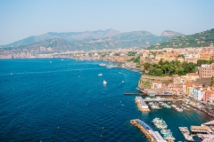 Aerial view of Sorrento city, Amalfi coast, Italy